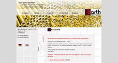 Desktop Screenshot of barth-metallwerke.de